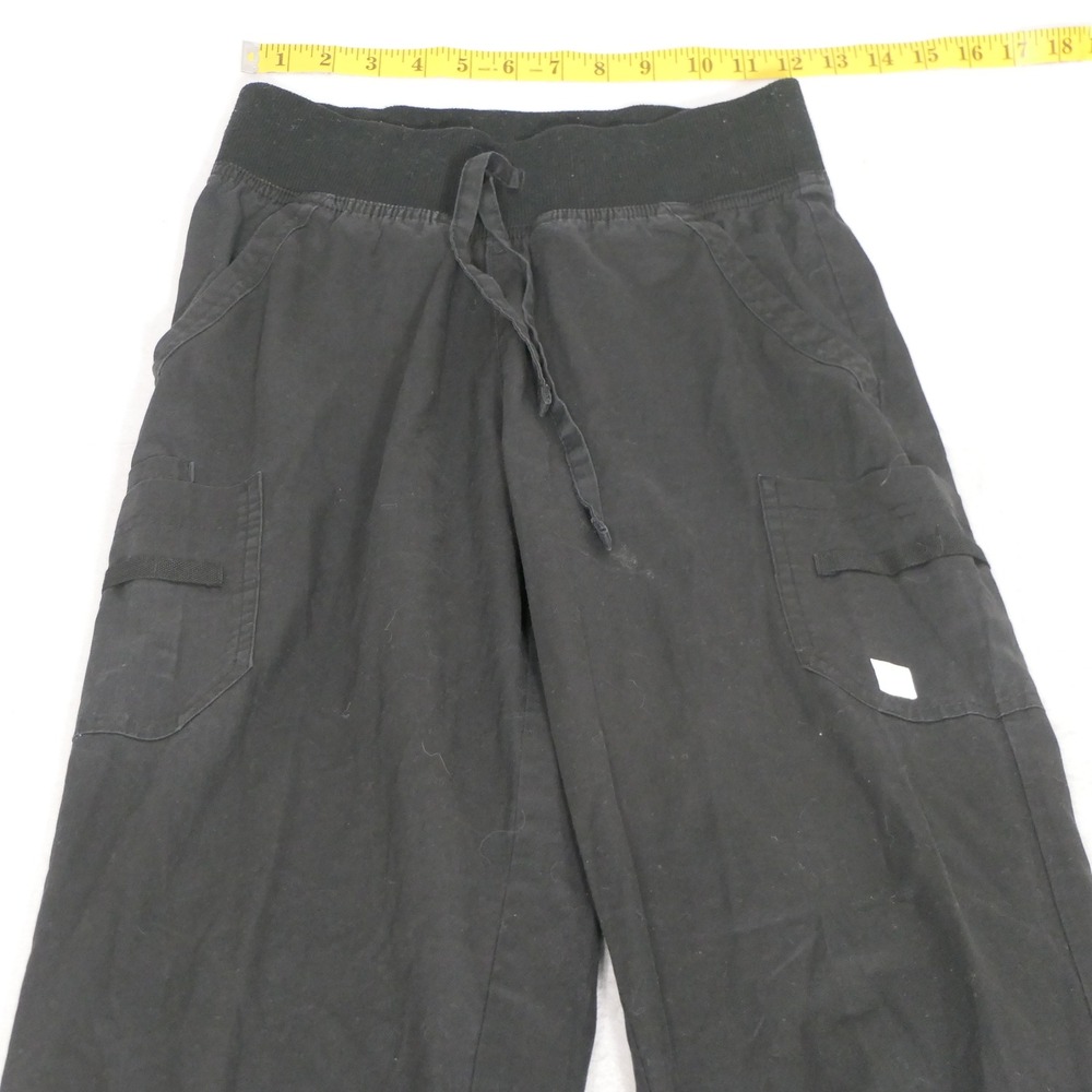 Butter-Soft Stretch Women Jogger Scrub Pants XS Black Medical Nursing Healthcare